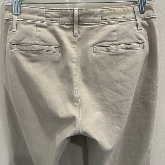 AG Adriano Goldschmied Caden Tailored Trouser Light Taupe Size 25 Career Office - Picture 7 of 11